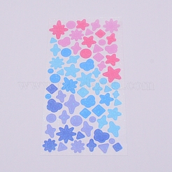 Waterproof Laser Plastic Self Adhesive Stickers&nbsp;LS-DIY-TAC0005-66
