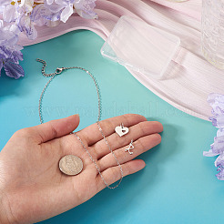 1Pc 304 Stainless Steel Cable Chain Necklaces&nbsp;NJEW-TA0001-24R