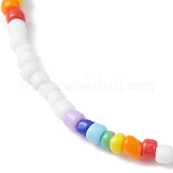 Glass Seed Beaded Stretch Bracelets&nbsp;BJEW-JB09975-01