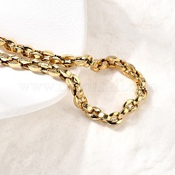 304 Stainless Steel Coffee Bean Chain Bracelets for Women&nbsp;BJEW-B140-01A-G