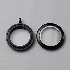 304 Stainless Steel Locket Pendants&nbsp;LS-FIND-WH0032-58B-EB