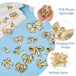 20Pcs 10 Styles CCB Plastic Pendants&nbsp;CCB-TA0001-19B
