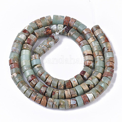 Natural Aqua Terra Jasper Beads Strands&nbsp;X-G-S366-012B
