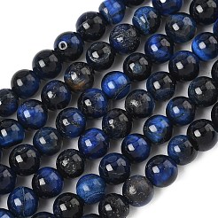 Grade B Natural Tiger Eye Beads Strands&nbsp;G-F591-18-6mm-01