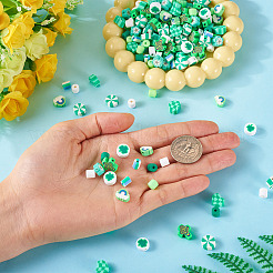200Pcs 10 Styles Handmade Polymer Clay Beads&nbsp;CLAY-TA0001-66