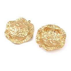 Hammered 304 Stainless Steel Pendants&nbsp;STAS-P424-07G