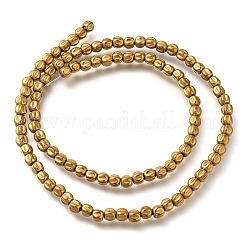 Electroplated Synthetic Non-magnetic Hematite Beads Strands&nbsp;G-C154-A01-01B
