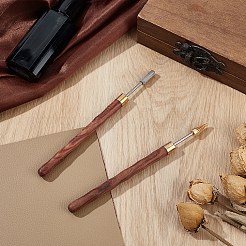 2Pcs 2 Styles Stainless Steel Leather Edge Oil Pen&nbsp;TOOL-NB0002-29A