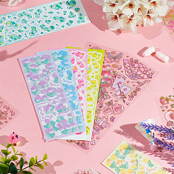 8 Styles Laser PVC Stickers&nbsp;AJEW-TA0001-56