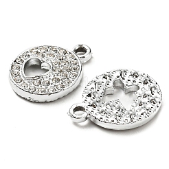 Alloy Rhinestone Pendants&nbsp;ALRI-XCP0001-14GP