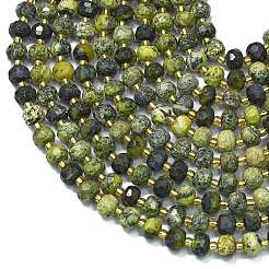Natural Yellow Turquoise(Jasper) Beads Strands&nbsp;G-K389-E23-01