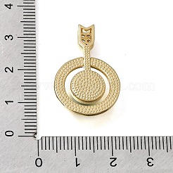 Brass Micro Pave Clear Cubic Zirconia Pendants&nbsp;CU-CBA637A-03G-B