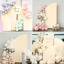 Cloth D-shaped Arch Backdrop Cover for Birthday Party Wedding Baby Shower Decorations&nbsp;DIY-WH20079-043C