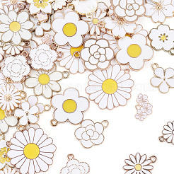 64Pcs 16 Styles Alloy Enamel Pendants&nbsp;ENAM-TA0004-13