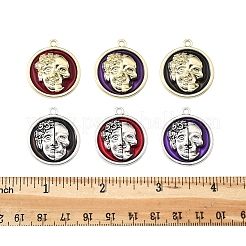 12Pcs 6 Colors Alloy Enamel Pendants&nbsp;FIND-FS0003-81