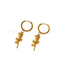 Valentine's Day 304 Stainless Steel Hoop Earrings&nbsp;WG15740-02
