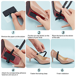 4 Sets 2 Styles Imitation Leather Anti-Loose High-heeled Shoe Laces&nbsp;AJEW-FG0003-42
