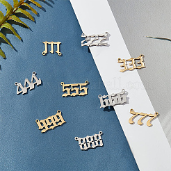 2 Bags 2 Colors 201 Stainless Steel Pendants Set&nbsp;STAS-UN0031-61