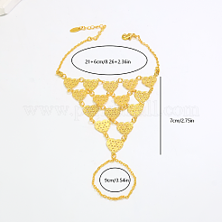 Brass Layered Link Ring Bracelets for Women&nbsp;GT6383-2