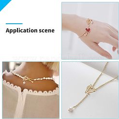 Brass Micro Pave Clear Cubic Zirconia Toggle Clasps&nbsp;KK-NB0002-37G-NF