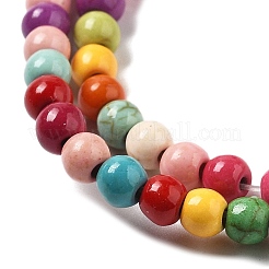 Synthetic Turquoise Beads Strands&nbsp;G-B140-A01-4mm