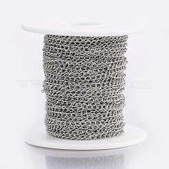 Tarnish Resistant 304 Stainless Steel Curb Chains&nbsp;CHS-H017-03P-10M