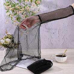 1 Pair Gauze Lace Gloves for Women&nbsp;AJEW-CY0002-01