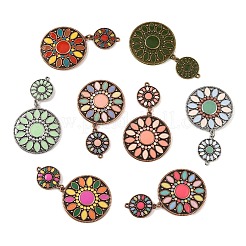 16Pcs 8 Colors Bohemia Tibetan Style Alloy Enamel Big Pendants&nbsp;FIND-CJ0006-08