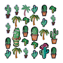 26Pcs 11 Styles Polyester Computerized Embroidery Cloth Iron on/Sew on Patches&nbsp;PATC-PH0001-52