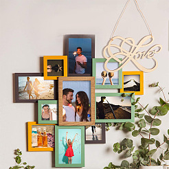 2 Sets 2 Styles Wood Cutouts Ornaments&nbsp;WOOD-CN0001-23