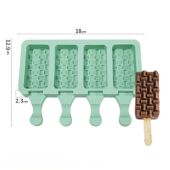 Food Grade DIY Rectangle Ice-cream Silicone Molds&nbsp;LS-DIY-D062-05A