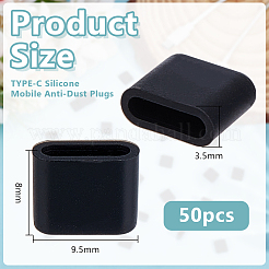 50Pcs Silicone Mobile Anti-Dust Plugs&nbsp;DIY-OC0014-29