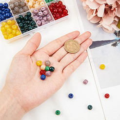 Opaque Solid Color Glass Beads Strands&nbsp;GLAA-FH0001-24