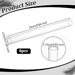 Acrylic Round Tube&nbsp;OACR-WH0056-007F