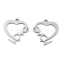 Non-Tarnish Valentine's Day 201 Stainless Steel Pendants&nbsp;STAS-S081-076