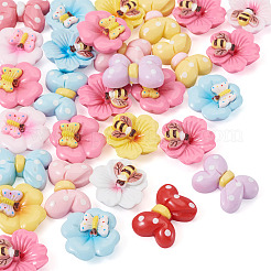 30Pcs 3 Styles Opaque Resin Cabochons&nbsp;RESI-TA0004-97