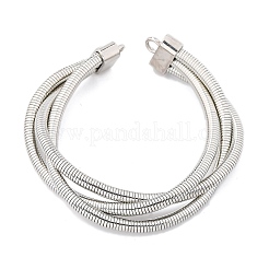 Iron Round Snake Chains&nbsp;BJEW-G741-02P