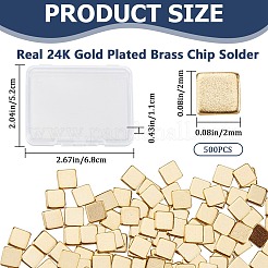 500Pcs Brass Chip Solder&nbsp;KK-CN0003-23A