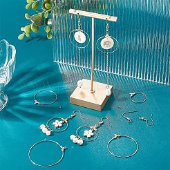 DIY Wire Wrap Ring Dangle Earring Making Kit&nbsp;DIY-UN0003-65