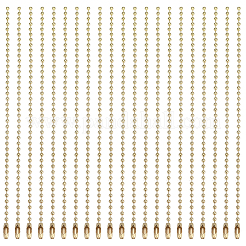 100Pcs Iron Ball Chains with Connectors&nbsp;IFIN-SP0001-67G