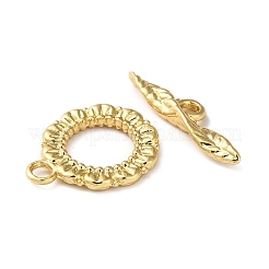Rack Plating Brass Toggle Clasps&nbsp;KK-K346-21G