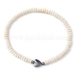 Synthetic Turquoise Beads Stretch Bracelets for Women Men&nbsp;BJEW-JB11336-02