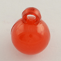 Imitation Jelly Acrylic Round Charms&nbsp;JACR-Q001-M01