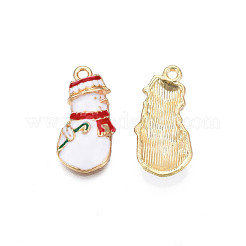Rack Plating Alloy Enamel Pendants&nbsp;ENAM-N055-135