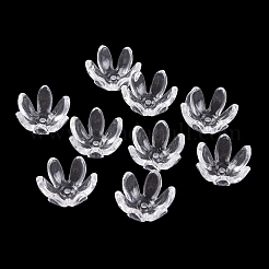 Transparent Acrylic Bead Caps&nbsp;TACR-G050-06