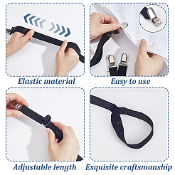 2Pairs 2 Styles Polyester & Rubber Shirt Stays for Men&nbsp;AJEW-GA0010-15