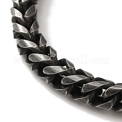 316 Surgical Stainless Steel Wheat Chain Bracelets with Magnetic Clasps&nbsp;BJEW-Q349-04B