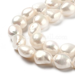 Natural Cultured Freshwater Pearl Beads Strands&nbsp;PEAR-L033-39D