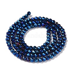 Electroplate Glass Beads Strands&nbsp;GLAA-H021-01B-FP03