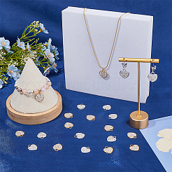 40Pcs 2 Colors Alloy Rhinestone Pendants&nbsp;FIND-FH0008-95